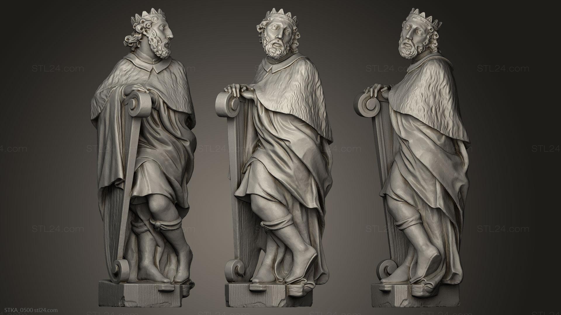 Статуи античные и исторические (Патриарх Авраам, STKA_0500) 3D модель для ЧПУ станка